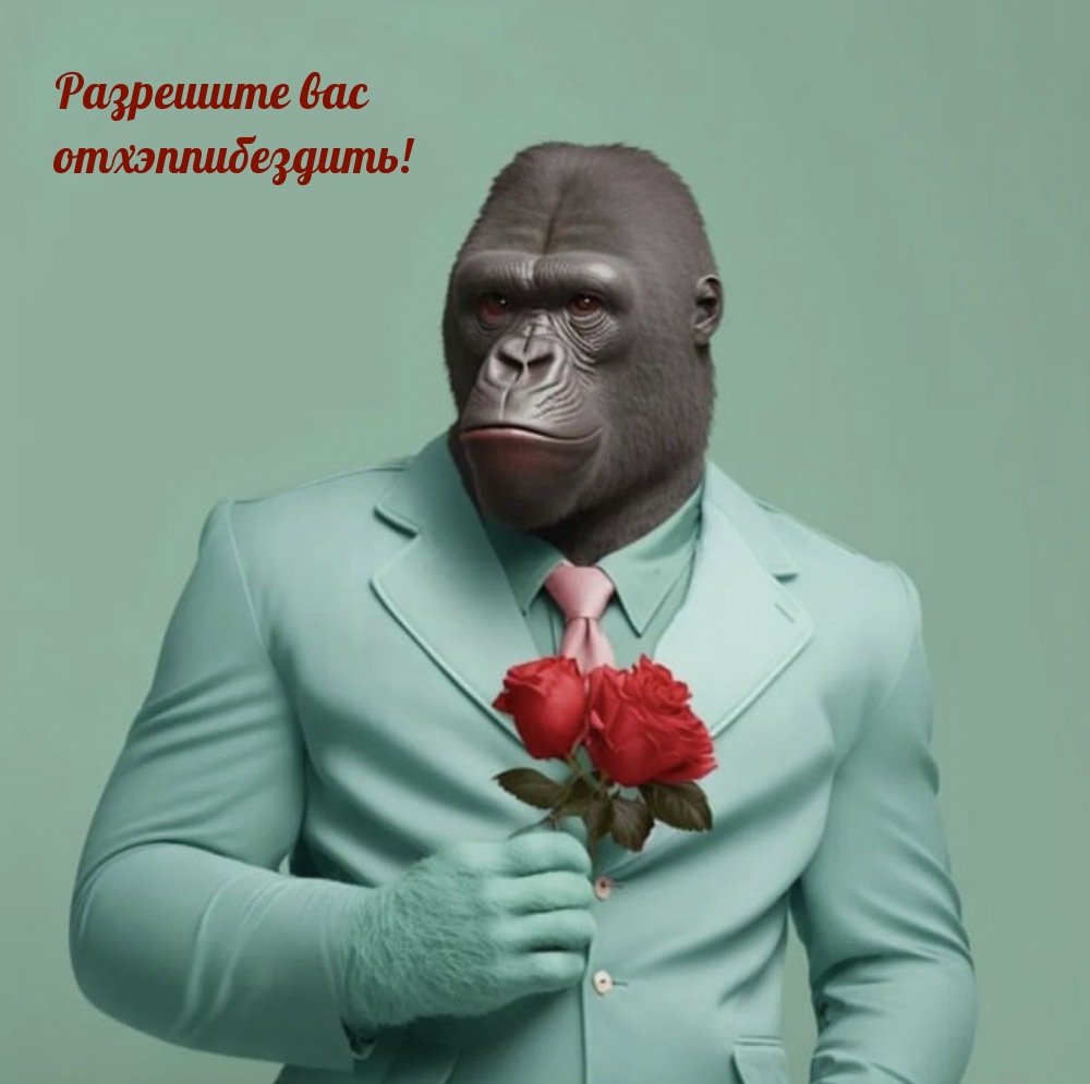 Разрешите вас отхэппибездить!