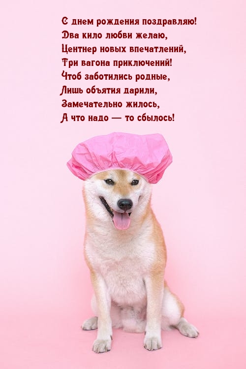 С днем рождения поздравляю! Два кило любви желаю