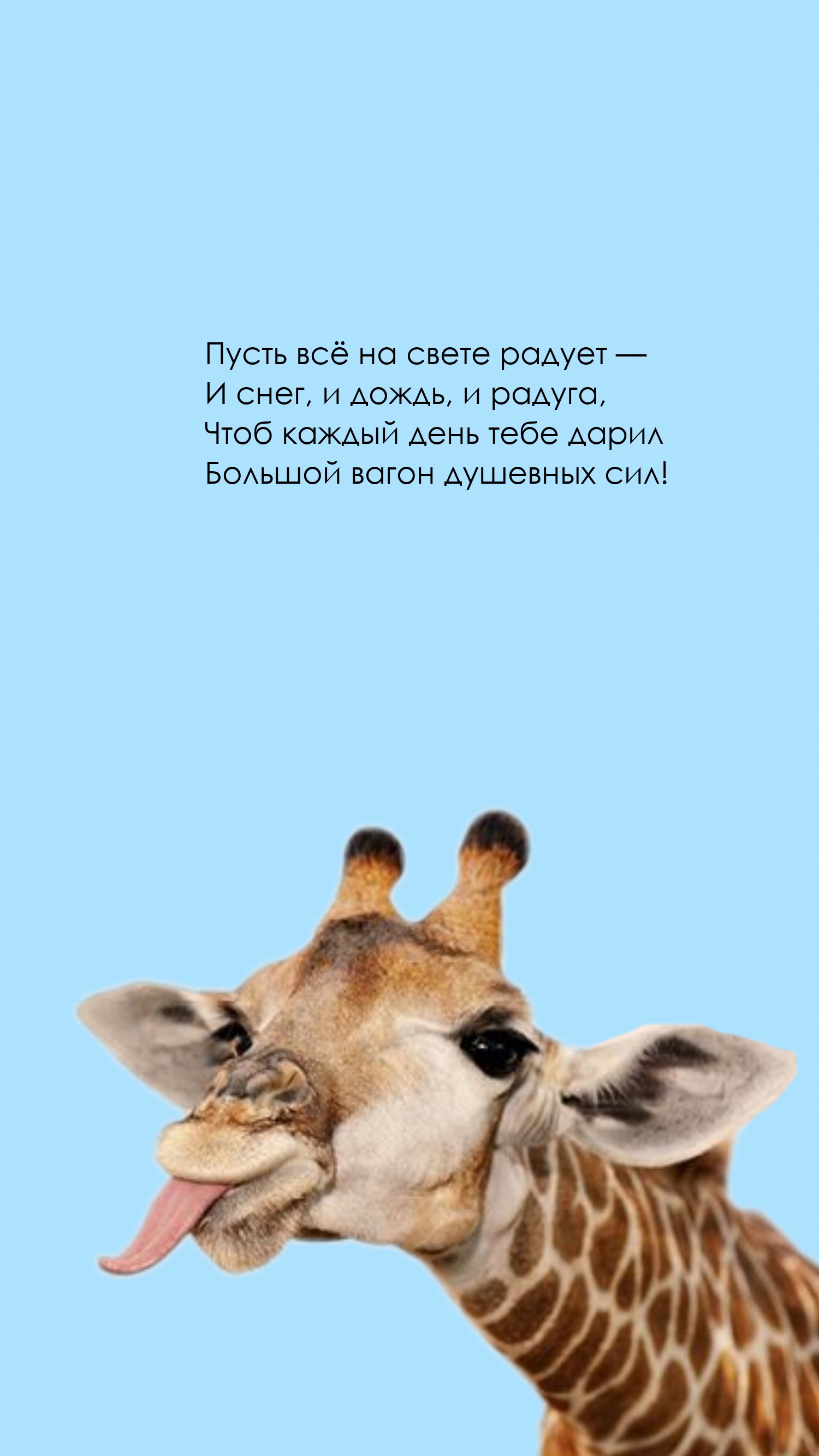 Пусть всё на свете радует — и снег, и дождь, и радуга