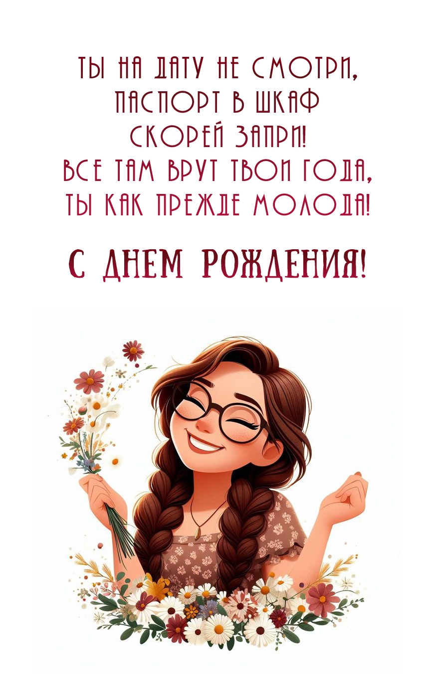 Ты как прежде молода! С днем рождения!