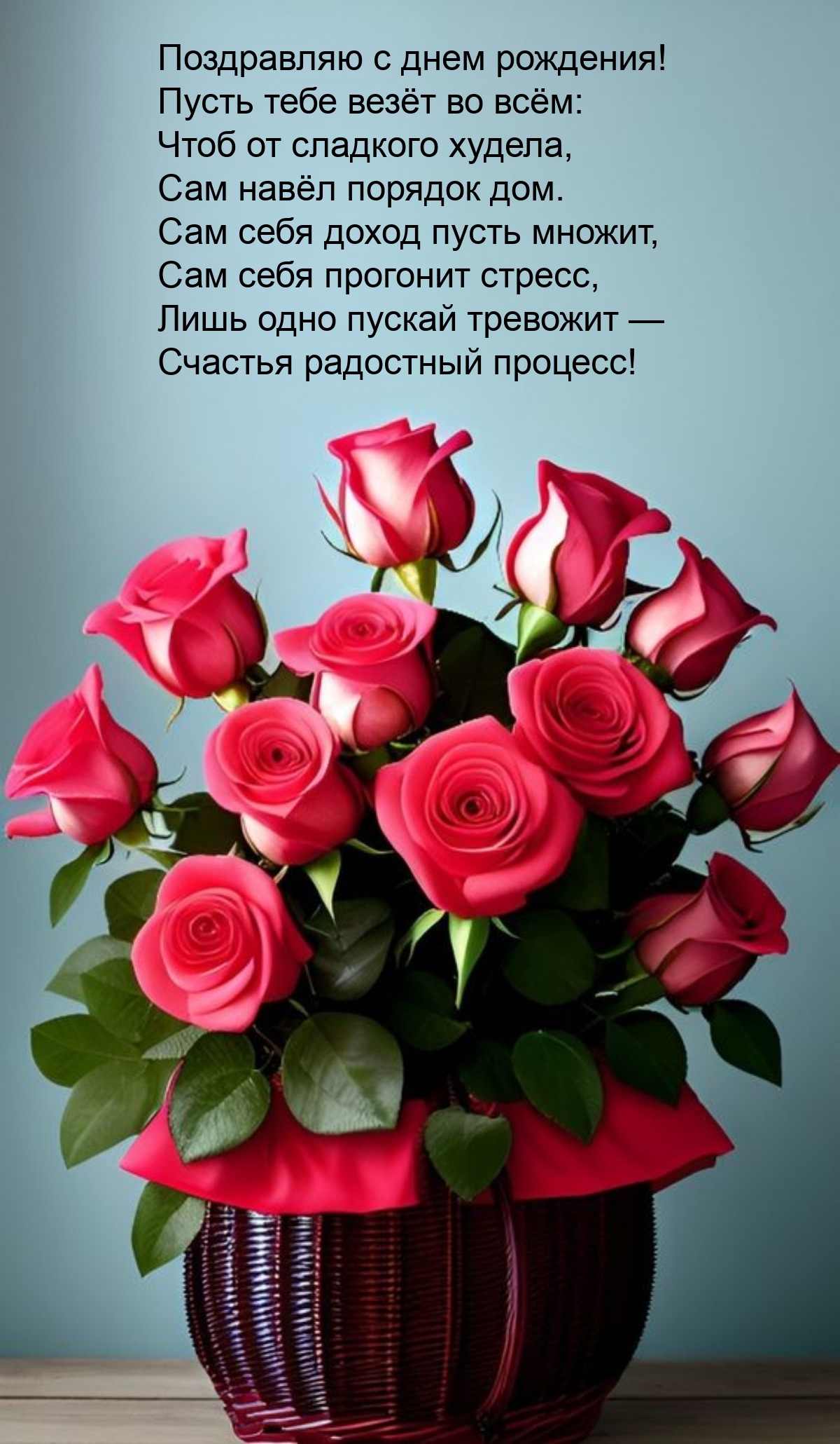 Поздравляю с днем рождения! Пусть тебе везёт во всём