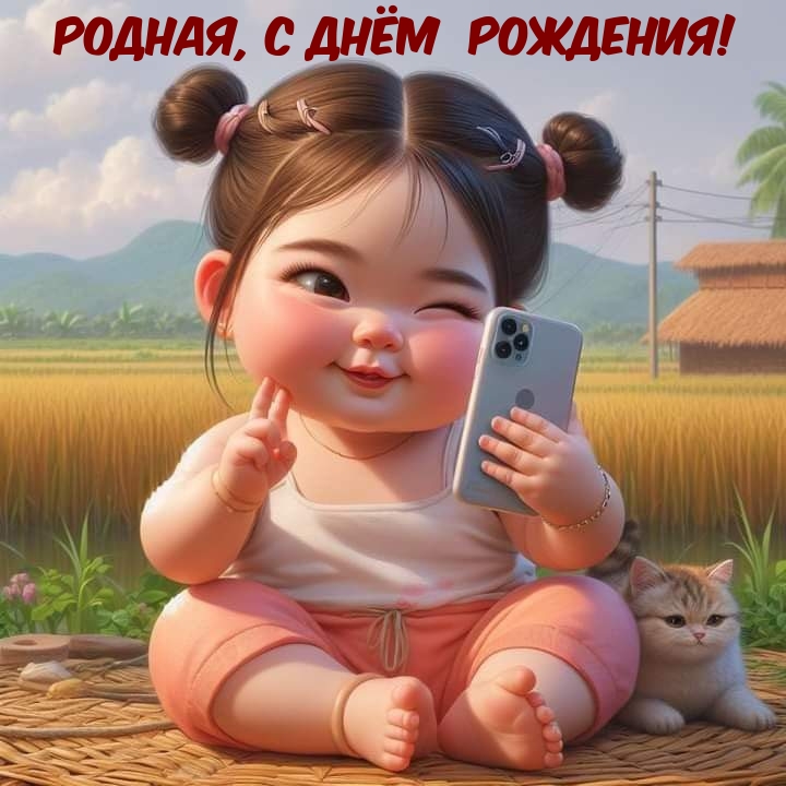 Родная, с днём рождения!